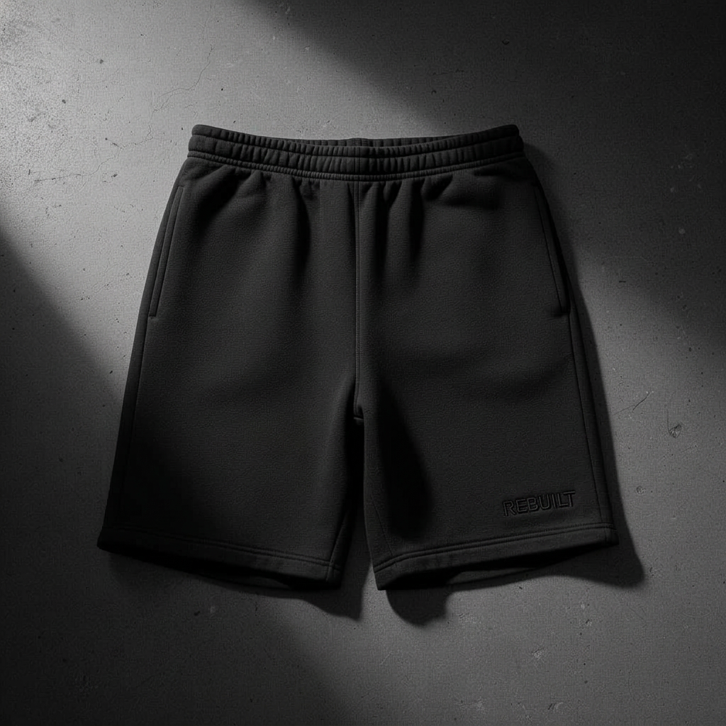 The Discipline Short — front flat-lay