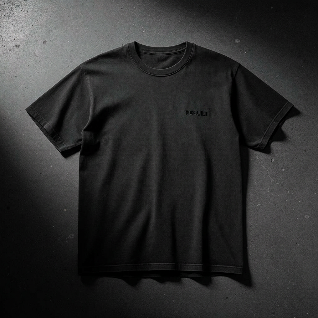 The Armor Tee — front flat-lay